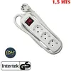 Image de Rallonge 3 prises Schuko avec interrupteur EDM Schuko (1,5 m)