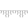 Image de EDM 71482 Cortina Icicle avec Programmeur 12 Bandes 40 LED, Blanc, 2 x 0,5 m