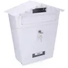 Image de EDM 85800 Boîte aux lettres en acier modèle classique, blanc