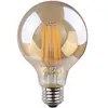 Image de EDM BOMBILLA DE GLOBO CON FILAMENTO DE LED. CRISTAL VINTAGE E27 8W 720lm 2000K LUZ CALIDA Ø8x12cm