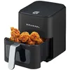 Image de Grunkel Friteuse à air - Air Fryer - 4 litres et 7 programmes - BEF - Panneau de commande numérique multifonction et fenêtre de visualisation éclairée - Minuterie 60 minutes - Friteuse sans huile