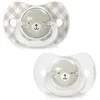 Image de Lot de 2 sucettes symétriques - SUAVINEX - Night&Day Wild&Free - SX Pro - 0 à 6 mois - Gris