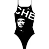 Image de Turbo Che Gevara - Maillot de Bain Noir/Blanc - 5XL