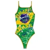 Image de Turbo Brasil 2011 - Maillot de Bain Vert/Jaune - 3XL