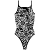 Image de Turbo Stickers - Maillot de Bain Blanc/Noir - M