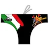 Image de Turbo Short de bain Slip Swimsuit WP.Homme VIGILI Fuoco de Waterpolo Compétition Natation et Triathlon Modèle d'ajustement confortable, Noir , L