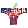Image de Turbo USA Vintage Map 2013 - Maillot de Bain Rouge/Marin - S