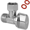 Image de Altech Laiton robinet d'arrêt - wc - equerre - 1/4 de tour - diamètre 12 x 17 - arco de741u
