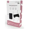 Image de Cumlaude Lab Culotte menstruelle pour menstruation et perte d'urine avec 3 couches intégrées, absorption moyenne, élimine les odeurs, garde au sec, sans taches, lavable et réutilisable, noir, taille S