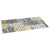 Image de Tapis Vinyle matelassé Croma Patch Gris et Ambre 50 x 140 cm