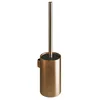 Image de COSMIC Architect SP Brosse de Toilette avec Design Circulaire et Minimaliste. Porte-Brosse Mural pour WC. Accessoire pour Salle de Bain Fabriqué en Métal de Couleur Cuivre Brossé