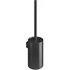 Image de COSMIC Architect SP Brosse de Toilette avec Design Circulaire et Minimaliste. Porte-Brosse Mural pour WC. Accessoire pour Salle de Bain Fabriqué en Métal de Couleur Noire Brossée