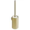 Image de COSMIC Architect SP Brosse de Toilette avec Design Circulaire et Minimaliste. Porte-Brosse Mural pour WC. Accessoire pour Salle de Bain Fabriqué en Métal de Couleur Or Brossé
