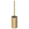 Image de COSMIC Architect SP Brosse de Toilette de Design Circulaire et Élégant Fabriquée en Métal. Porte-Brosse de Sol pour WC en Couleur Or Brossé