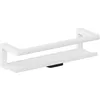 Image de COSMIC Architect SP Étagère Murale de Douche Rectangulaire Minimaliste avec Nettoyeur de Vitres. en Acier Inoxydable avec Visserie pour Salle de Bain de Couleur Blanche Mate