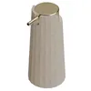 Image de COSMIC Avenir Distributeur de Savon pour Salle de Bain au Design Moderne et Polygonal. Distributeur de Comptoir en Plastique Recyclé. Accessoire Rechargeable de 200 ML en Couleur Sable Naturel