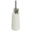 Image de COSMIC Avenir Brosse de Toilette au Design Contemporain et Polygonal Fabriquée en Plastique Recyclé. Porte-Brosse de Sol pour WC en Couleur Blanc Naturel