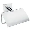Image de Bath +   Porte-rouleau avec couvercle Duo Square