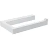 Image de portarrollos Sin Tapa The Grid Blanco Mate (14X8,5X2,2 Cm) Cosmic