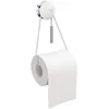 Image de COSMIC Diabolo Porte-Papier Toilette Porte roleau dérouleur de Papier Toilette Chrome Blanc