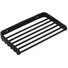 Image de COSMIC - Porte-Savon Grille de Bain | Finition Noire Mate | Installation Facile avec vis | Dimensions 20 x 12 x 2,5 cm
