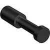 Image de COSMIC WJC226A0021 Porte-Serviette de Bain | Finition Noire Mate | Installation Facile avec vis | Dimensions 2 x 6,5 x 2 cm