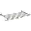 Image de COSMIC Architect SP Porte-Serviettes avec Étagère pour Salle de Bain Fabriqué en Métal de Design Circulaire et Minimaliste. Fixation Murale avec Visserie. Porte-Serviettes de Couleur Chrome