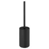 Image de COSMIC Architect SP Brosse de Toilette de Design Circulaire et Élégant Fabriquée en Métal. Porte-Brosse de Sol pour WC en Couleur Noir Mat