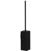 Image de COSMIC - Brosse WC et support   Collection métrique | Finition noire | Installation facile avec vis | Mesure 8 x 59 x 9 cm