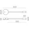 Image de ACB ILUMINACIÓN Lampe de lecture LED Lyon, bras flexible, interrupteur, blanc