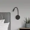 Image de ACB ILUMINACIÓN Lampe de lecture LED Lyon, bras flexible, interrupteur, noir