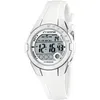Image de Calypso Montre Digitale Femme en Caoutchouc Blanc | Montre Sport, Verre Haute Résistance, Étanche 10 ATM K5571/1