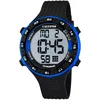 Image de Calypso Montre Digitale Sport Homme Caoutchouc Noir - 10 ATM, Date, Chronographe, Double Fuseau, Lumière, Alarme, 12/24 h - K5663/2 Flash Time