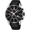 Image de Festina Montre Homme Analogique en Caoutchouc Noir - Mouvement Quartz - Chronographe - Calendrier - Verre Minéral Haute Résistance - Étanche 10 ATM F20330/5 The Originals