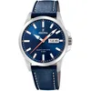 Image de Festina Montre Homme Analogique en Acier Inoxydable et Cuir Bleu