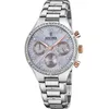 Image de Festina Montre Femme Analogique en Acier Inoxydable 316l Argenté