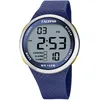 Image de Calypso Montre Digitale Sport Homme Caoutchouc Bleu - 10 ATM, Date, Chronographe, Double Fuseau, Lumière, Alarme, 12/24 h - K5785/3 Color Splash