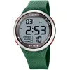 Image de Calypso Montre Digitale Sport Homme Caoutchouc Vert - 10 ATM, Date, Chronographe, Double Fuseau, Lumière, Alarme, 12/24 h - K5785/5 Color Splash