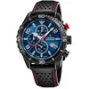 Image de Festina Montre Homme Analogique en Acier Inoxydable et Cuir Noir F20519/2 | Mouvement à Quartz, Chronographe, Calendrier, Verre Minéral Haute Résistance