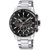 Image de Festina Montre Homme Analogique en Acier Inoxydable 316L - Mouvement Quartz - Chronographe - Calendrier - Verre Minéral Haute Résistance - Étanche 10 ATM F20560/6 Timeless Chronograph