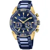 Image de Festina Montre Intelligente Homme Hybride Connected en Acier Inoxydable 316L Bleu - Analogique - Étanche 10 ATM F20547/1 - Contrôle Musique, Compteur de Pas, Notifications et Rejet d’Appels