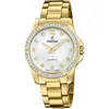Image de Festina Montre Femme Analogique en Acier Inoxydable 316l Doré | Mouvement à Quartz, Verre Minéral Haute Résistance, Étanche 5 ATM F20596/1, Mademoiselle