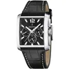 Image de Festina Montre Homme Analogique avec Bracelet en Cuir Noir - Mouvement Quartz - Chronographe - Verre Minéral Haute Résistance - Étanche 5 ATM - Élégante F20636/4 on The Square