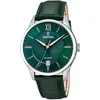 Image de Festina Montre Homme Analogique en Cuir Vert - Mouvement Quartz - Calendrier - Verre Minéral Haute Résistance - Étanche 5 ATM - Élégante et Classique F20426/7