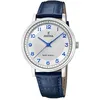 Image de Festina Montre Homme Analogique Solaire avec Bracelet en Cuir Bleu - Verre Minéral Haute Résistance - Étanche 5 ATM - Montres Homme - Élégante F20660/1 Solar Energy