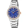 Image de Festina Montre Solaire Femme Acier Inoxydable 316L Argenté - Quartz - Verre minéral Haute résistance - Étanche 5 ATM F20658/2 - Solar Energy