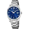 Image de Festina Swiss Made Montre Homme Analogique Acier 316L Argenté - Quartz Date - Verre Saphir Résistant - Étanche 5 ATM - F20026/2 Classic Steel