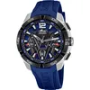 Image de LOTUS Montre Homme Analogique en Acier Inoxydable et Caoutchouc Bleu