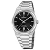 Image de Festina Swiss Made Montre Homme Analogique Acier 316L Argenté - Quartz Date - Verre Saphir Résistant - Étanche 10 ATM - F20051/6 Rive Collection