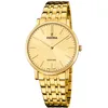 Image de Festina Swiss Made Montre Homme Analogique Acier 316L Doré - Quartz - Verre Saphir Résistant - Étanche 5 ATM Classique Élégante - F20046/3 Classic Steel